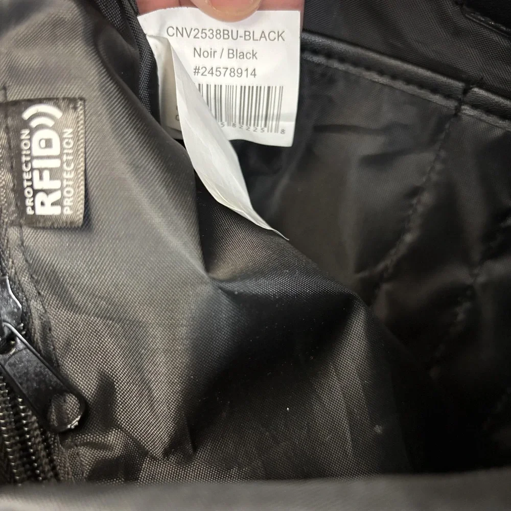 Bugatti Travel Backpack RFID Bag‎ Black Protection Padded Work CNV2538BU-BLACK